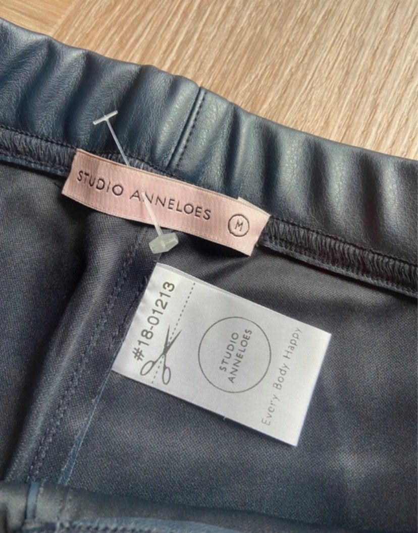 Studio Anneloes vegan leren broek maat M, Kleding | Dames, Maat 38/40 (M), Blauw, Ophalen of Verzenden, Zo goed als nieuw