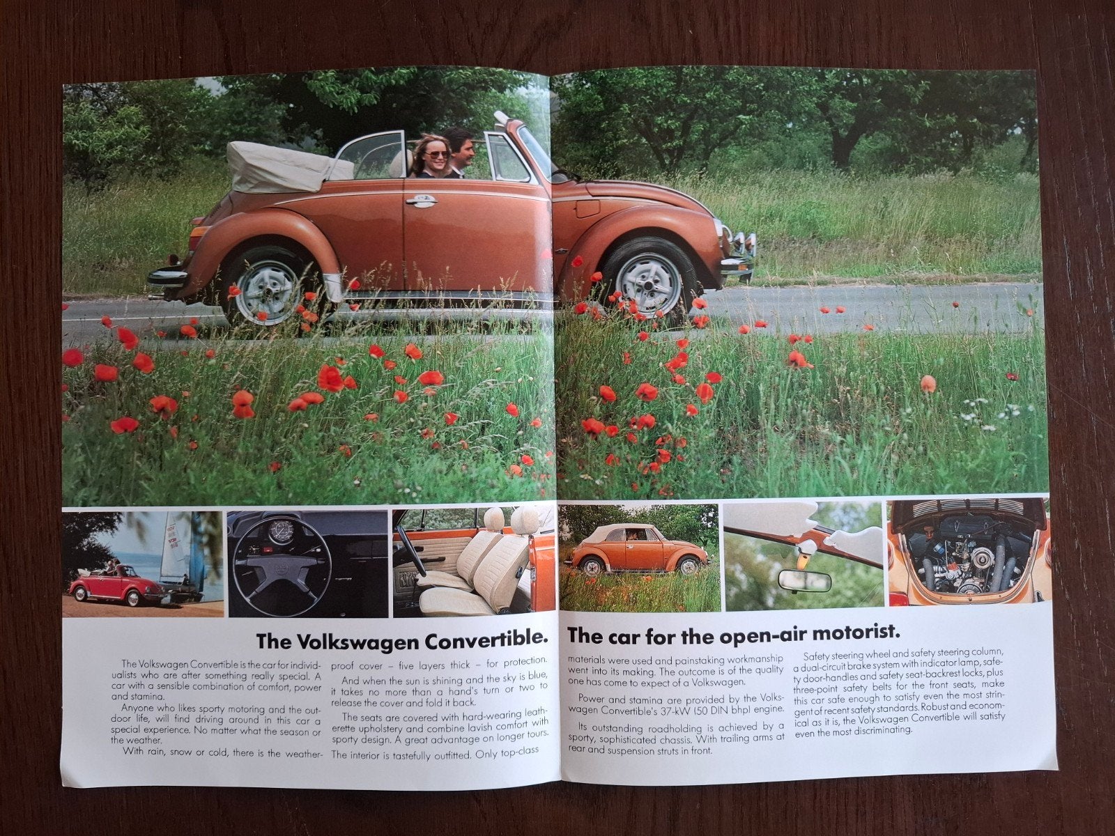 Volkswagen Kever 1303 Cabriolet folder - 1978, Boeken, Ophalen of Verzenden, Zo goed als nieuw, Volkswagen