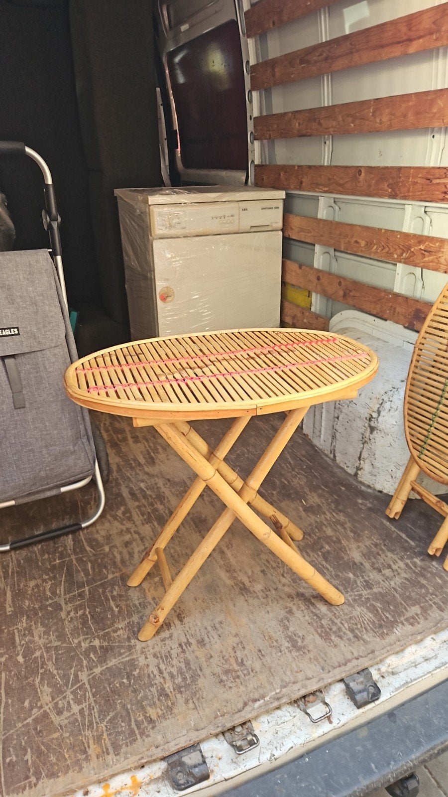 Bamboe tafeltje, Tuin en Terras, Tuinsets en Loungesets, Overige materialen, ., ., .