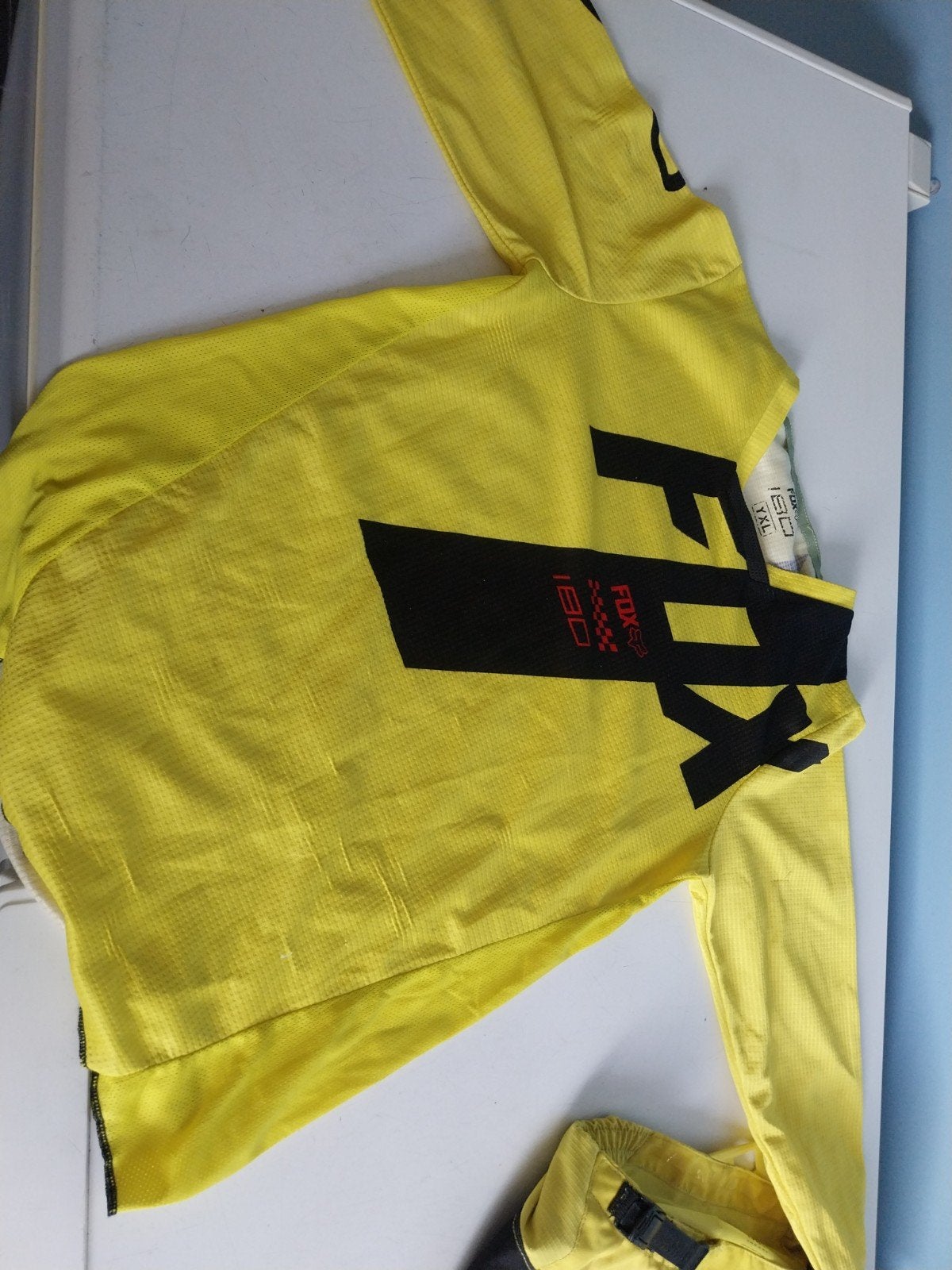 fox racing crosspak crosskleding jeugd fox 180 geel zwart, Kinderen, Combipak, Ophalen of Verzenden, Fox Racing