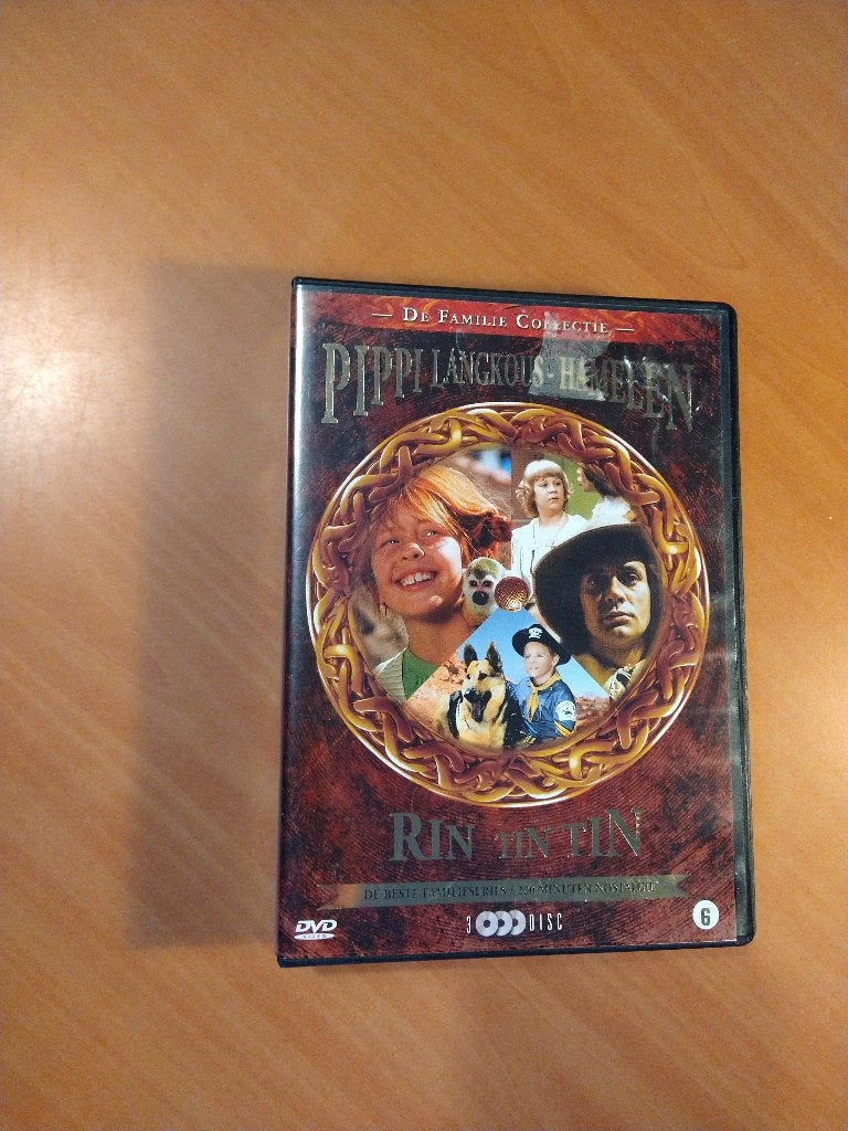3-DVD Pippi Langkous - Hamelen - Rin Tin Tin, Cd's en Dvd's, Alle leeftijden, Ophalen of Verzenden, Zo goed als nieuw