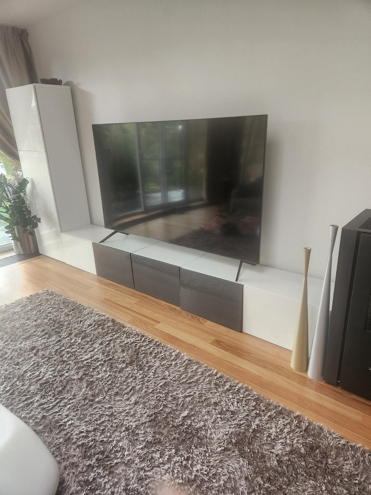 Modern tv-meubel met opbergruimte, Ophalen, Overige materialen, Gebruikt, 200 cm of meer