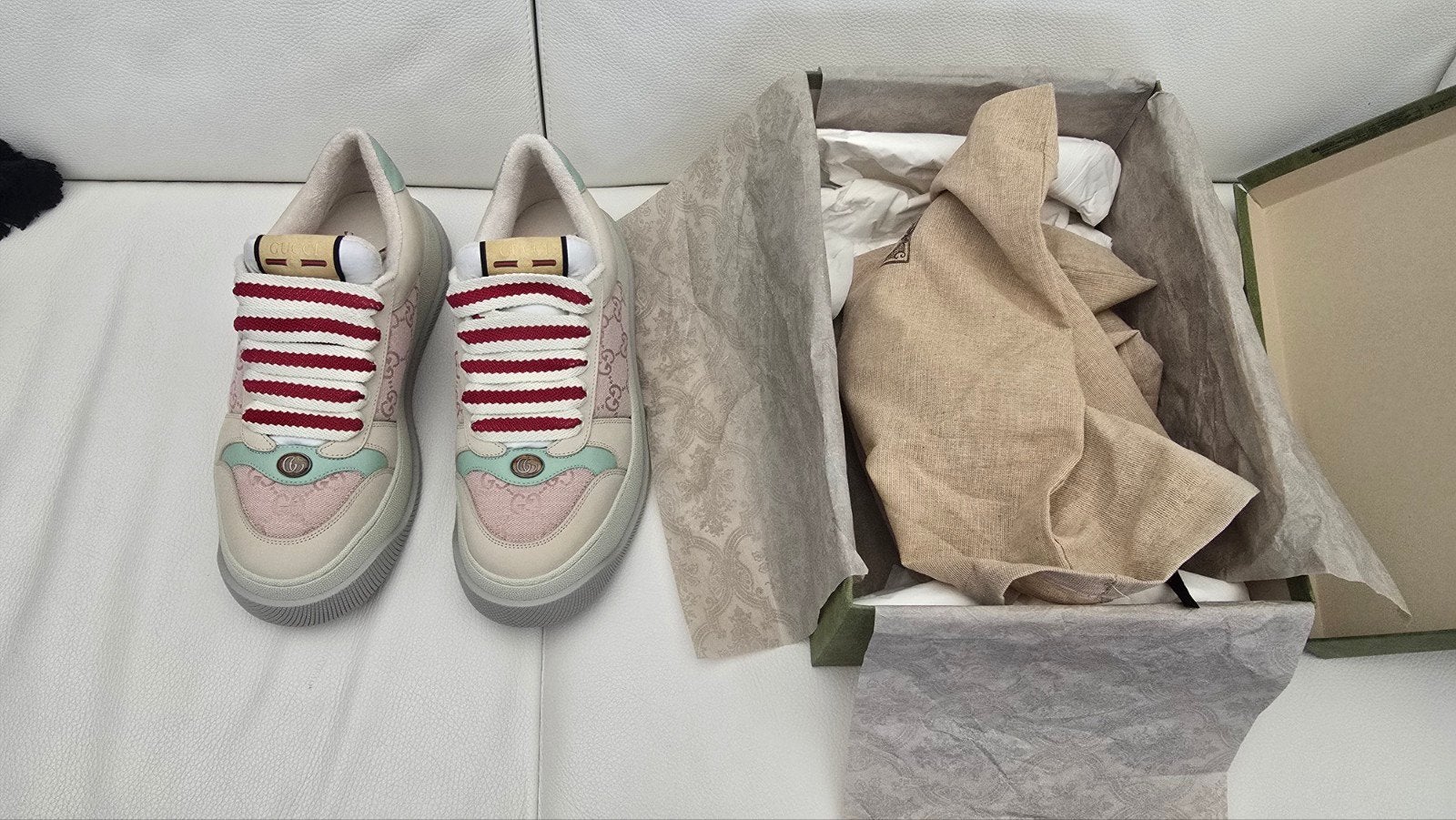 GUCCI Double Screener Sneaker (ORIGINAL!), Ophalen of Verzenden, Nieuw