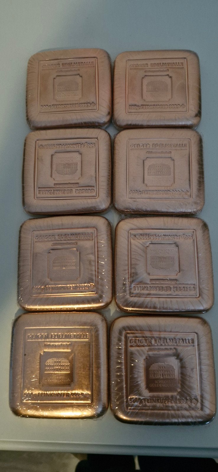 koper baren 500 gram van Geiger Edelmetalle, Postzegels en Munten, Edelmetalen en Baren, Ophalen of Verzenden, Koper