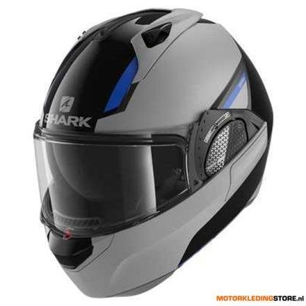 Shark EVO GT SEAN, Zwart-Zilver-Blauw, Motoren, Ophalen of Verzenden, Nieuw met kaartje
