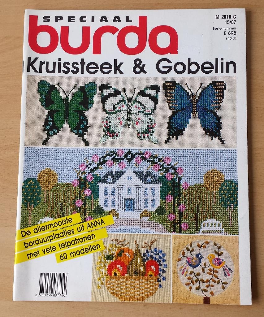 Burda Kruissteek & Gobelin - E898 - 1987, Patroon, Gebruikt, Ophalen of Verzenden, Burda