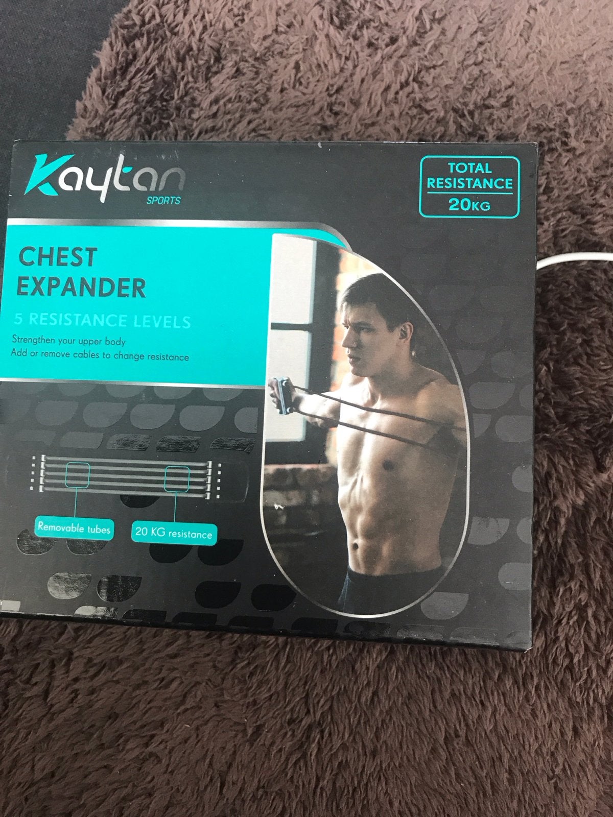 Kaytan Chest Expander - 5 Weerstandsniveaus (20KG), Ophalen of Verzenden, Nieuw, Borst, Weerstandband