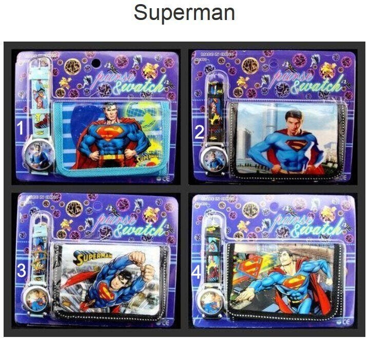 Leuke Kadoset SUPERMAN (portemonnee + horloge ) € 9,95 p/st, Verzenden, Nieuw, Jongen of Meisje