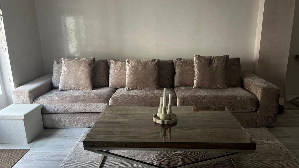 Luxe Eric Kuster stijl bank - Grote 4-zits bank, Ophalen, 100 tot 125 cm, 300 cm of meer, Zo goed als nieuw