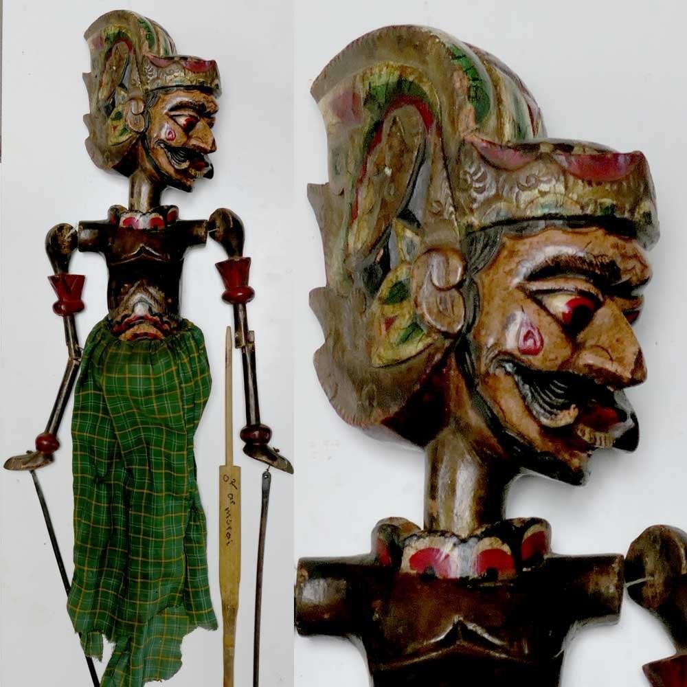Grote wayang WX5 opknapper Beeld Indonesie pop wajang Indie, Antiek en Kunst, Ophalen of Verzenden