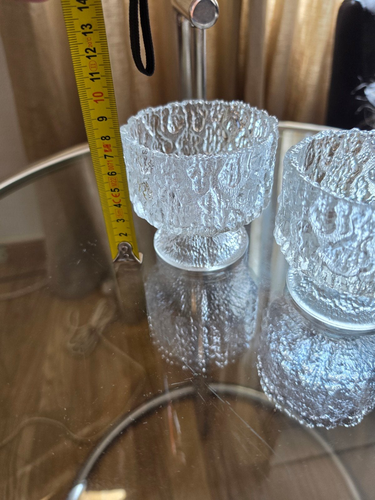 Set van 2 Iittala vintage glazen schaaltjes, Ophalen of Verzenden