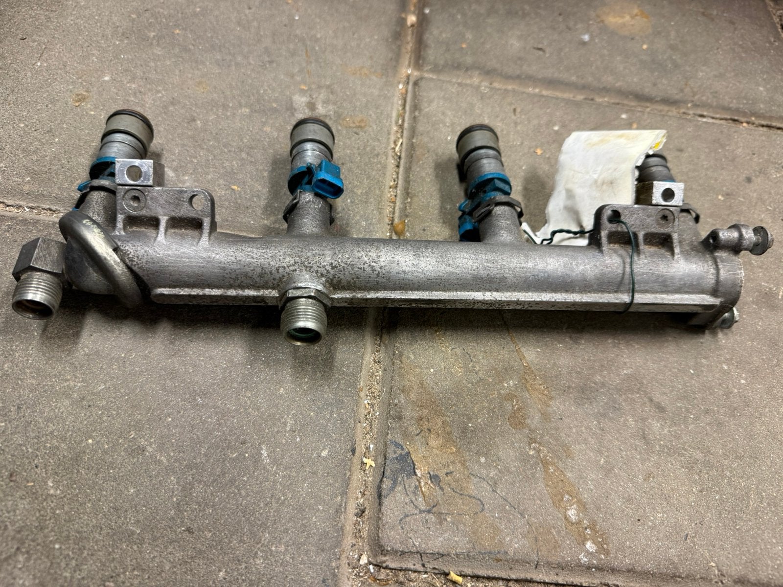 Saab 9-3 B207 injectorrail 1.8t 2.0t blauw, Ophalen of Verzenden, Gebruikt, Saab