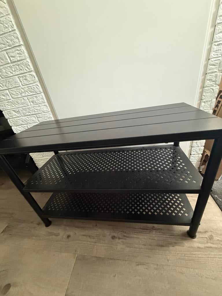 Pinnig schoenen bankje ikea, Ophalen, Gebruikt