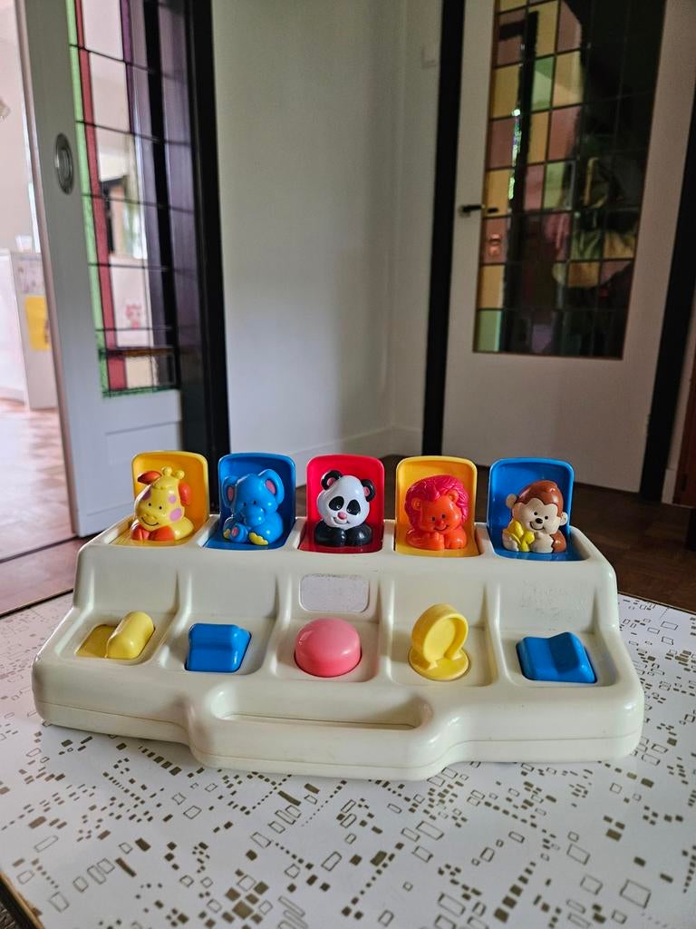 Vintage Fisher-Price Kiekeboe Pop-Up Speelgoed, Ophalen, Gebruikt, Overige typen