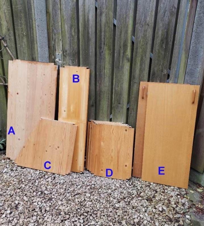 Rest Partij Lundia planken en zijpanelen vanaf 4 euro, Ophalen, Gebruikt