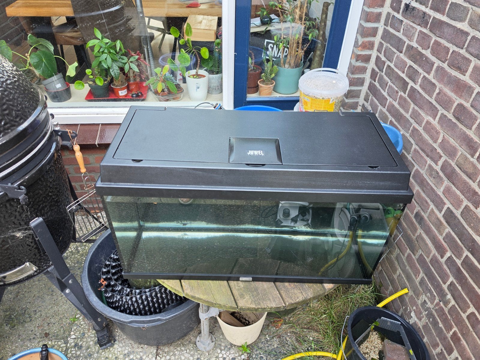 Juwel Primolux 80 Aquarium, JBL e700 filter en gratis meubel, Ophalen, Leeg aquarium