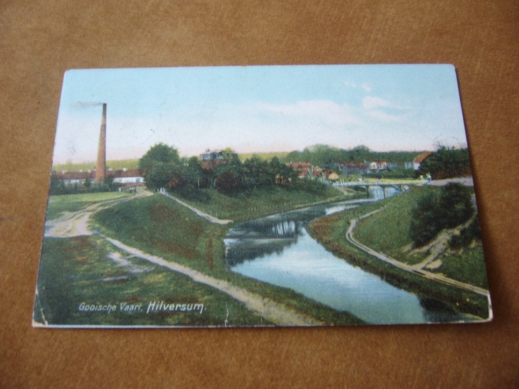 HILVERSUM  =  GOOISCHE VAART BRIEFKAART  1908, Ophalen of Verzenden, Voor 1920, Gelopen, Noord-Holland