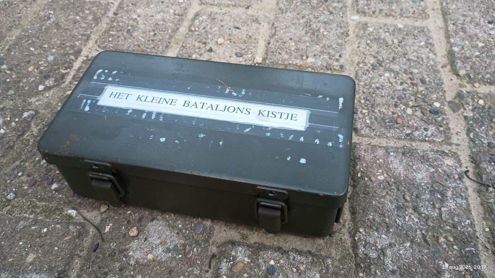 Legergroen kistje, Ophalen of Verzenden, Landmacht, Nederland, Kist of Geocache