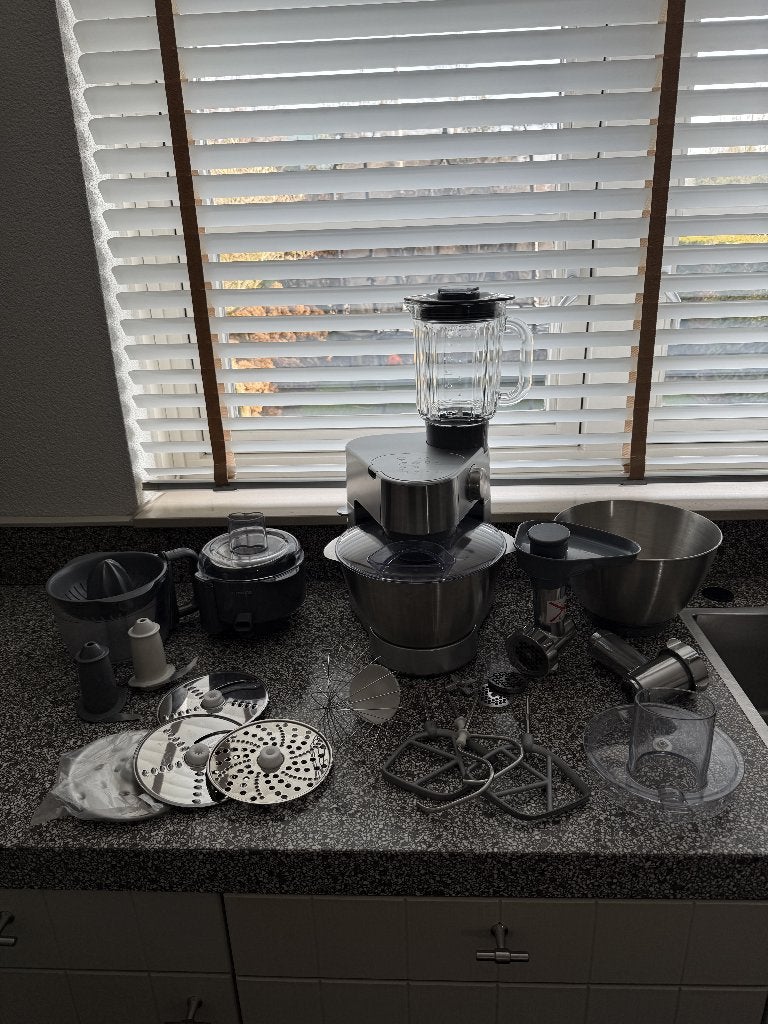 Kenwood Prospero KM28, goede staat, veel opzetstukken, Ophalen, 4 liter of meer, Gebruikt, 3 snelheden of meer