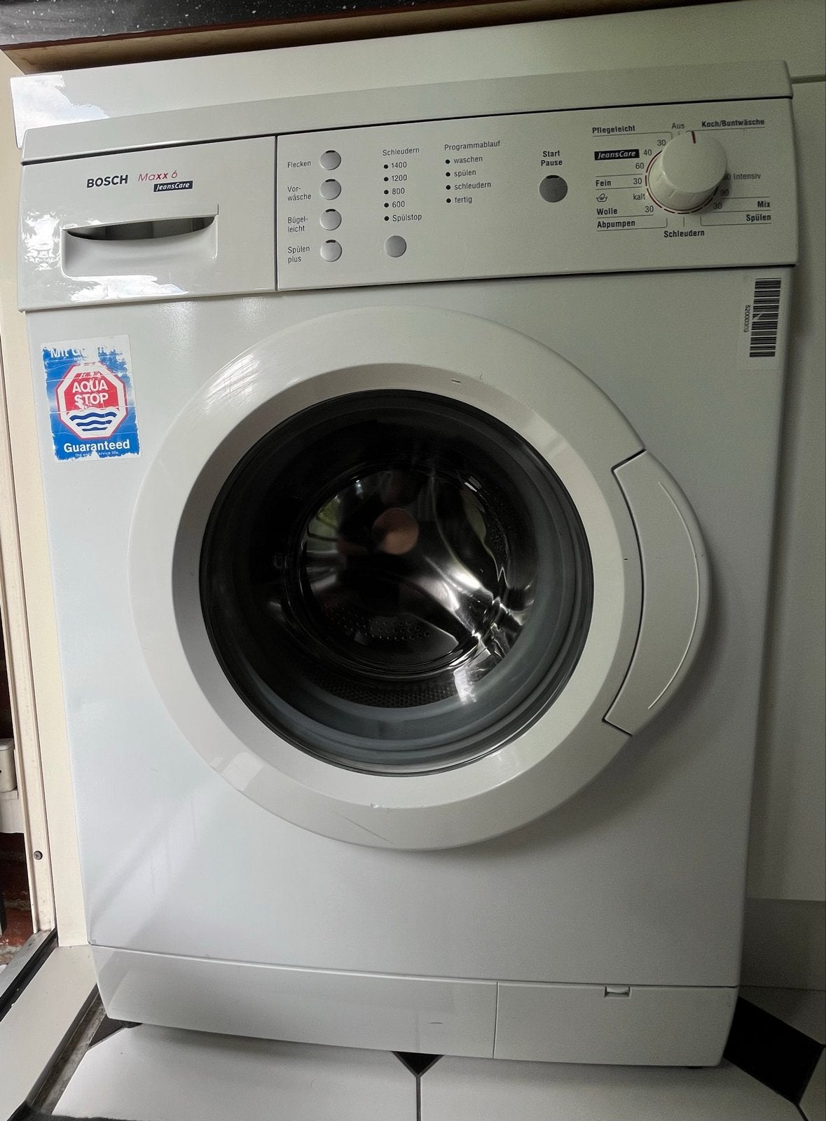 Bosch Maxx 6 JeansCare Wasmachine - Werkt uitstekend!, Witgoed en Apparatuur, Ophalen, Gebruikt, Voorlader, Kort programma