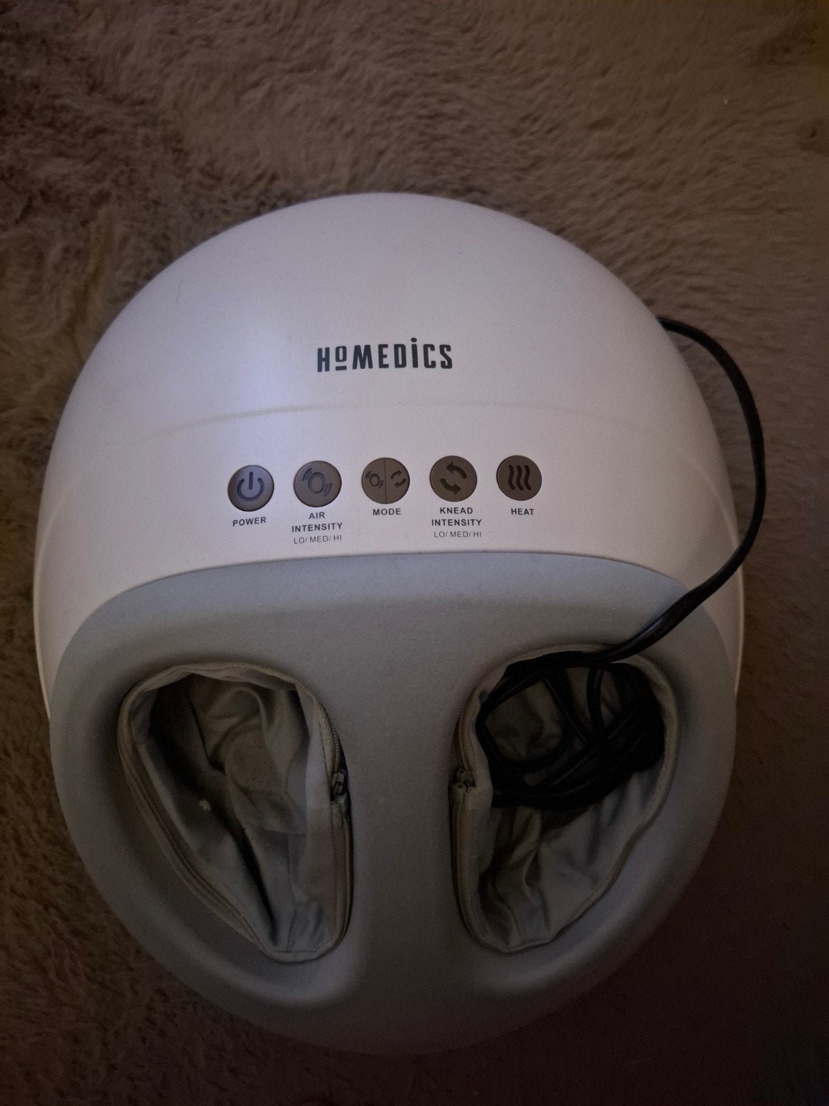 Homedics Voetenmassage Apparaat met Warmte en Kneedfunctie, Ophalen, Gebruikt, Apparaat