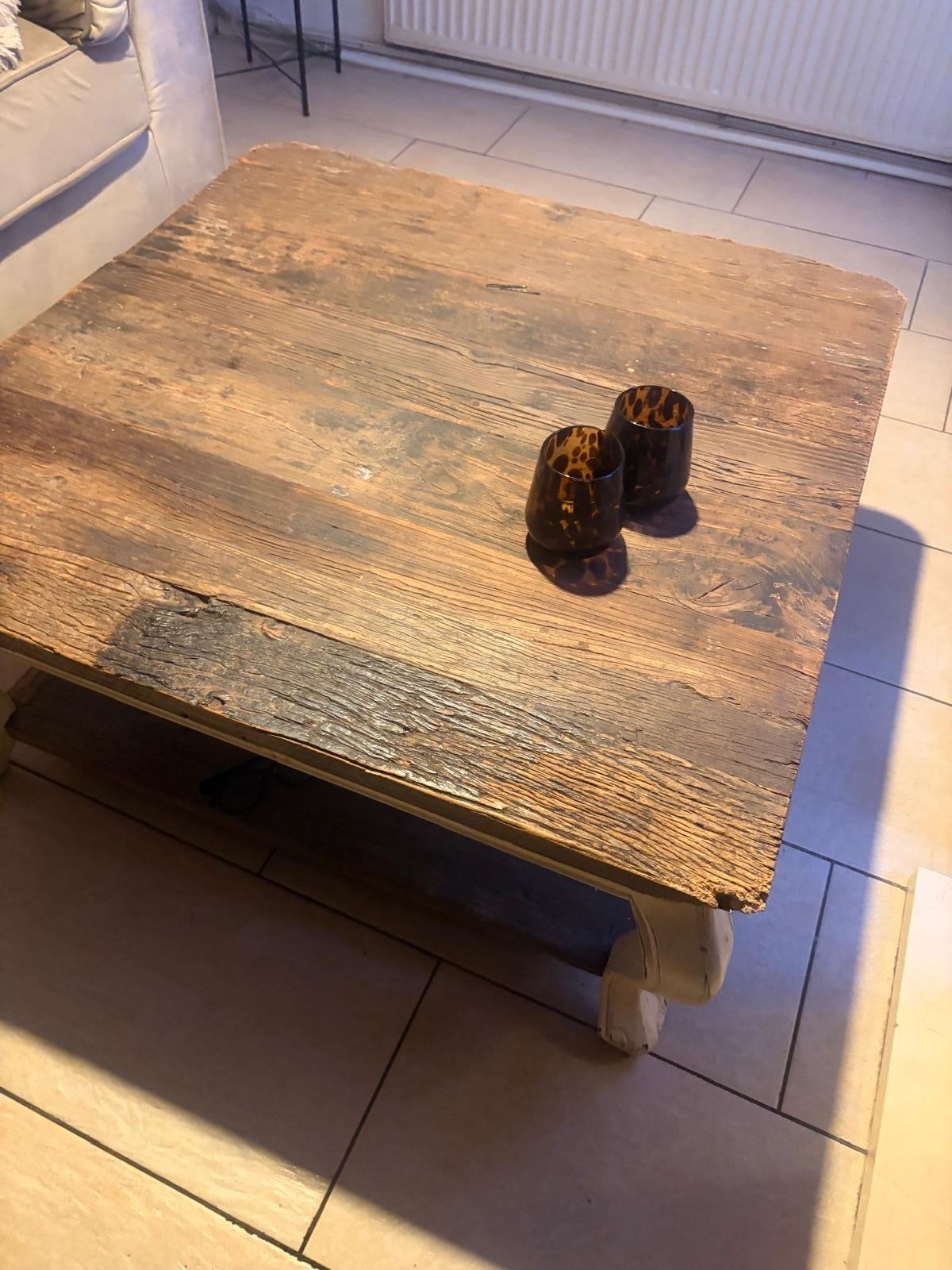 Rivera Maison robuuste houten salontafel, Ophalen, Gebruikt, Overige houtsoorten