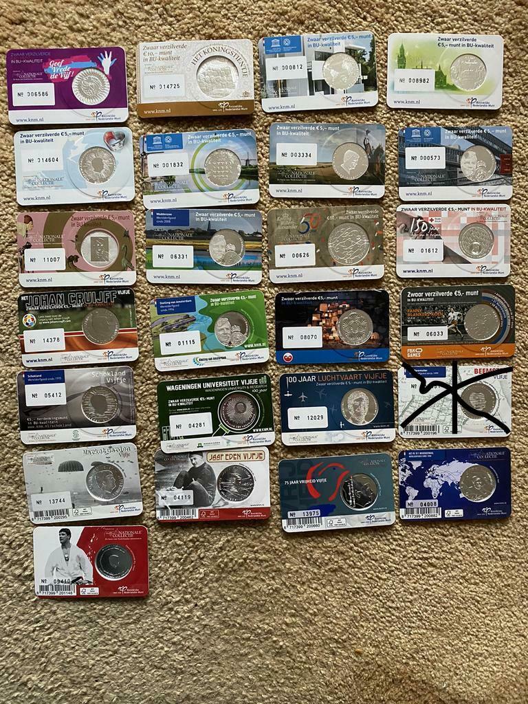 Diverse Coincards BU Nederland 2012/2023 ( zie omschrijving), Postzegels en Munten, Munten | Nederland, Setje, Euro's, Koningin Beatrix