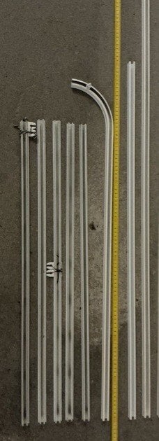 Gordijnrails Wit., Huis en Inrichting, Stoffering | Gordijnen en Lamellen, Ophalen, Wit
