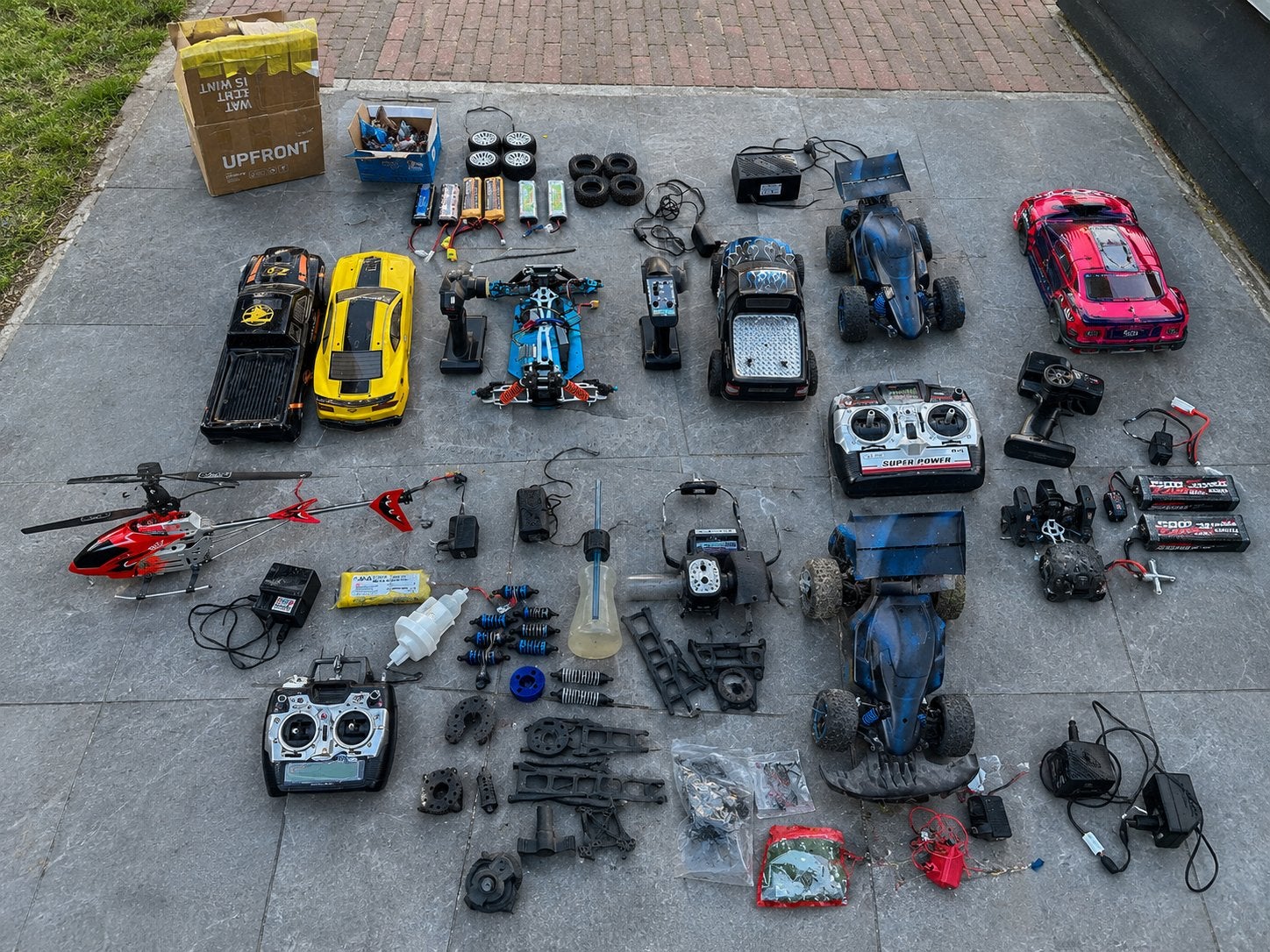 Grote partij rc spullen, Elektro, Auto offroad, Schaal 1:14, Ophalen of Verzenden