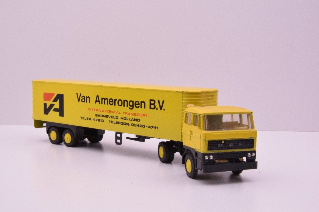 DAF 2800 ati  '' Van Amerongen Barneveld ''  Lion Car, Ophalen of Verzenden, Zo goed als nieuw, Bus of Vrachtwagen, Lion Toys