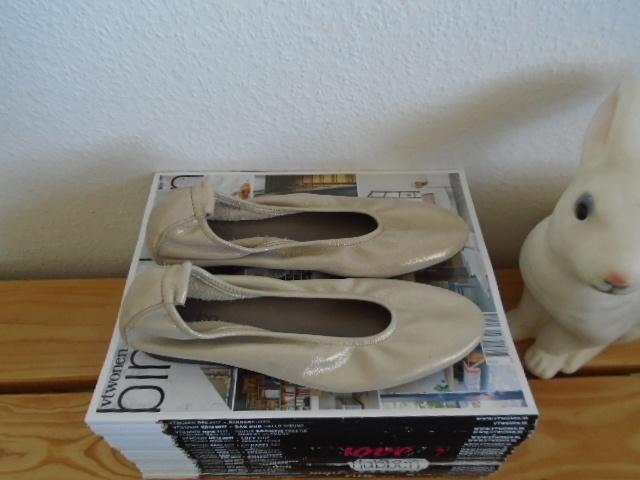 Arche champagne-beige leren ballerinas, instappers Laius, 37, Beige, Nieuw, Arche, Ballerina's