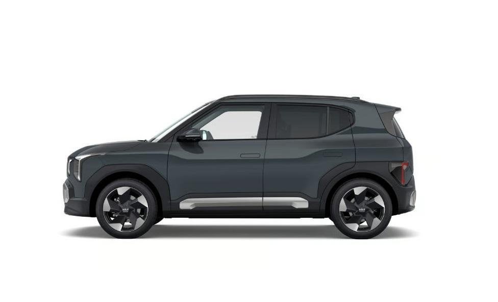 Kia EV2 Plus Advanced 42.2 kWh | Glazen schuif-/kanteldak |, Auto's, Stof, Automatische klimaatregeling, Nieuw, Zilver of Grijs