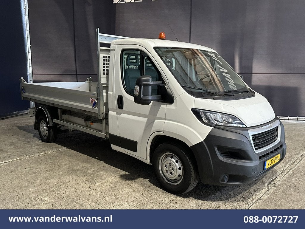 Peugeot Boxer 2.2 BlueHDi 140pk Kipper Open Laadbak Euro6 Bi, Voorwielaandrijving, Stof, Gebruikt, 4 cilinders