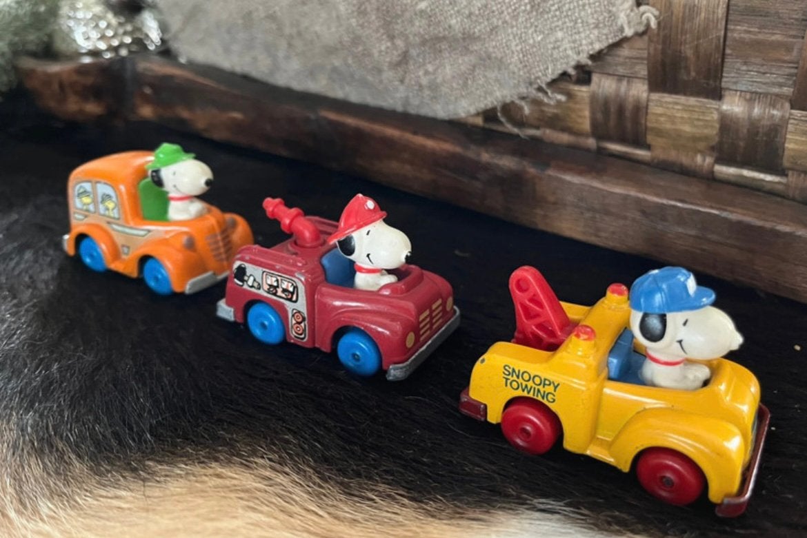 Vintage Peanuts en Snoopy figuren, Ophalen of Verzenden, Snoopy, Gebruikt, Beeldje of Figuurtje