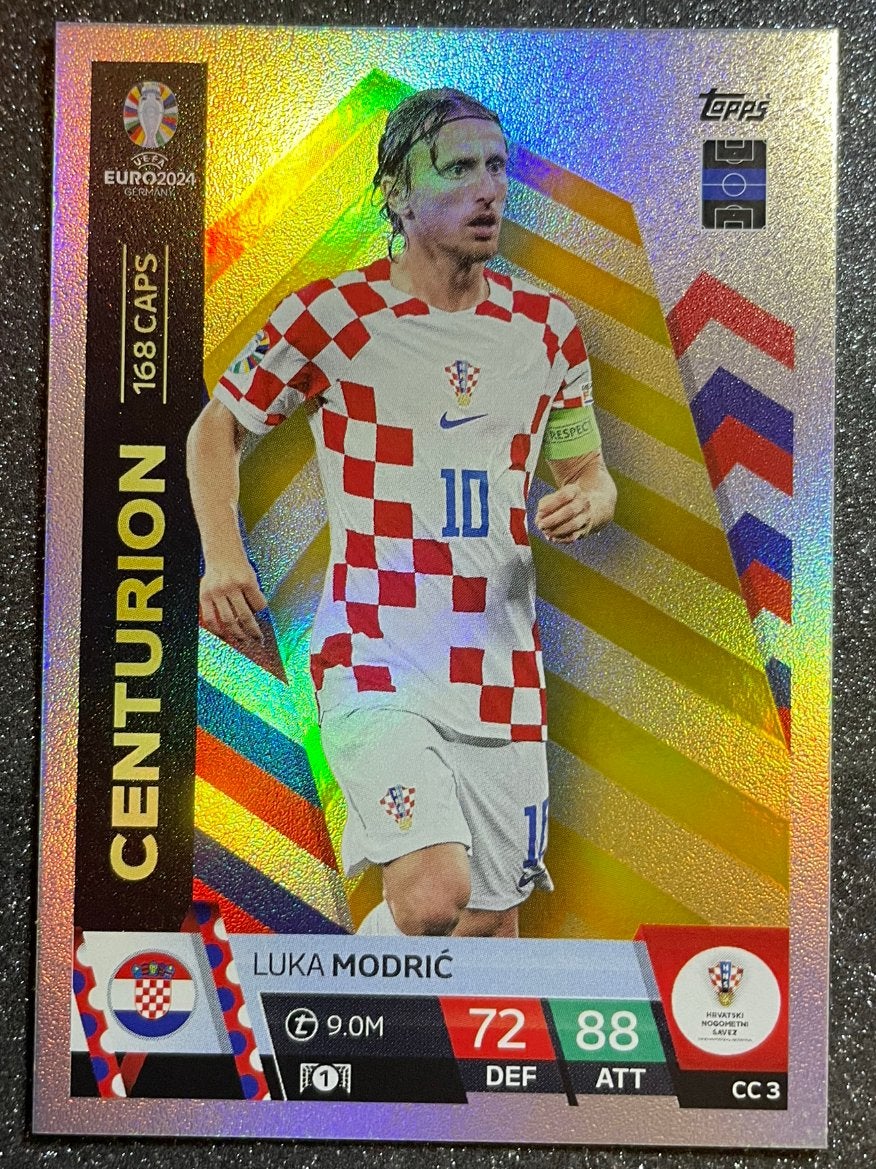 Topps EURO 2024    CENTURION    MODRIĆ    CROATIA, Verzenden, Zo goed als nieuw, Plaatje