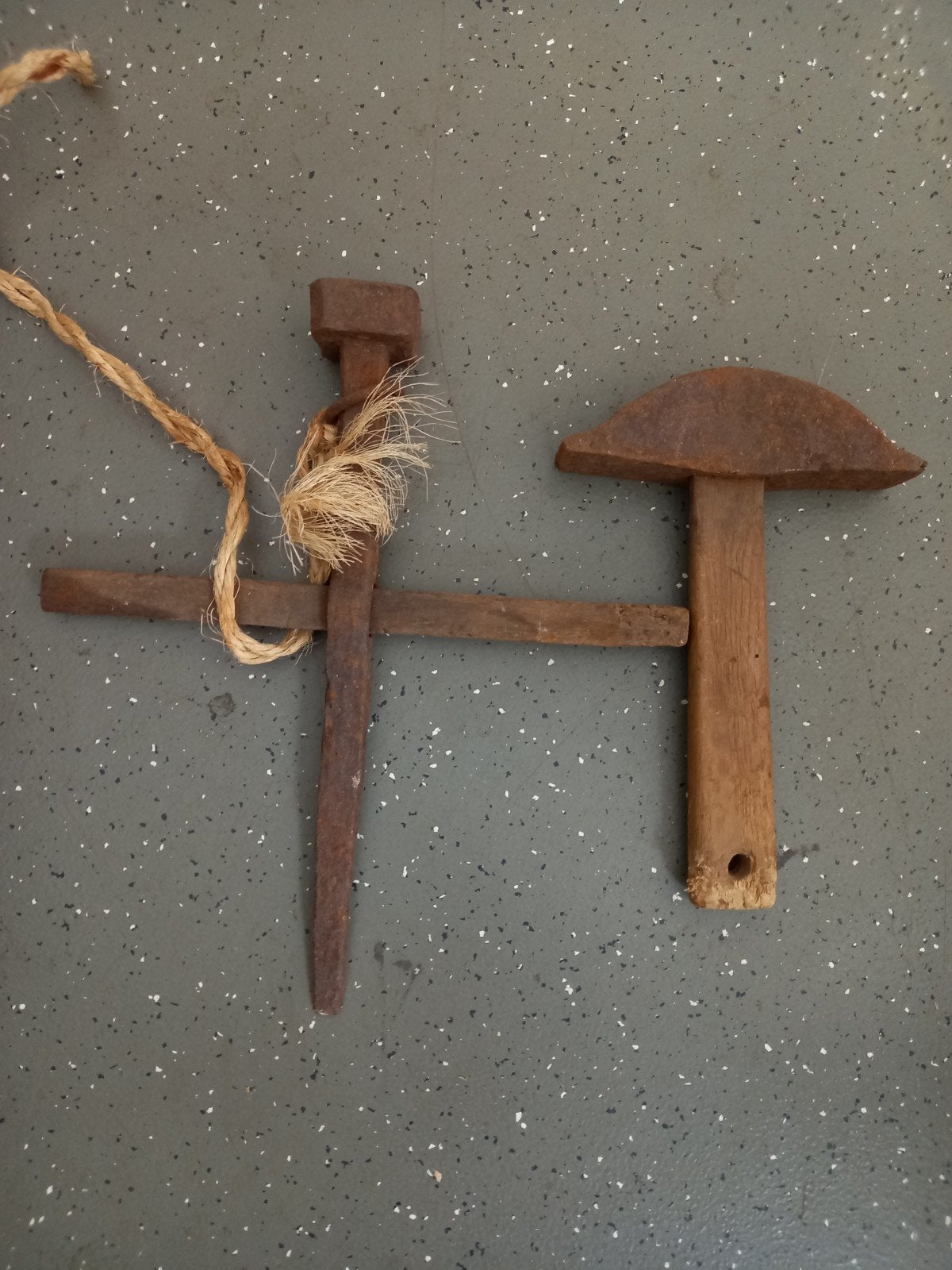 Haarhamer en -spit, voor scherpen zeis., Ophalen of Verzenden