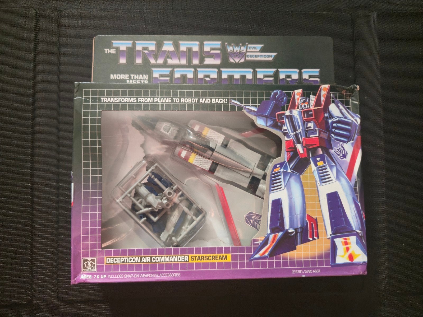 Transformers G1 Starscream - (Knock-Off) Zo goed als nieuw, Verzamelen, Transformers, G1, Ophalen of Verzenden, Zo goed als nieuw