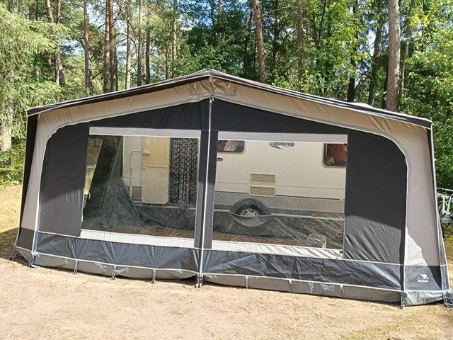 Caravelair Antarés 486 Luxe met stapelbed en voortent, Caravans en Kamperen, Treinzit, 750 - 1000 kg, Particulier, Dwarsbed