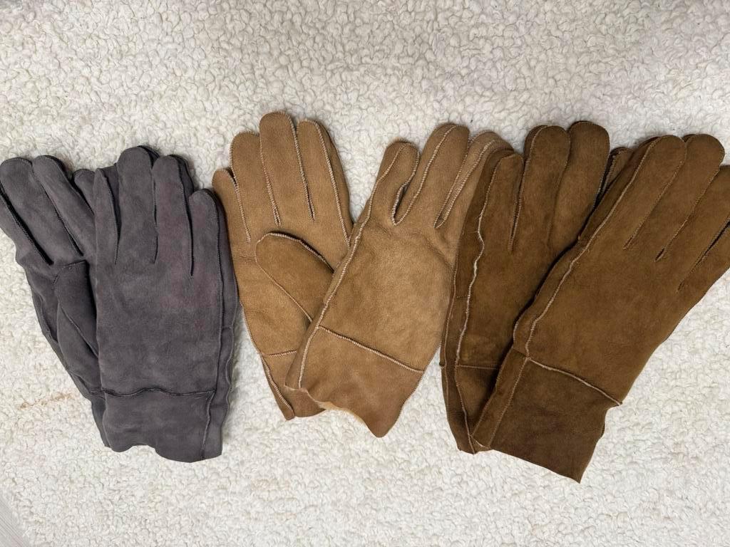 Lederen handschoenen echt lamsvacht handschoenen alle maten, Stepover, Info@stepover-hamburg.de, Overige maten, Ophalen of Verzenden