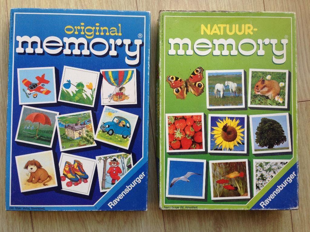 💙💚2 Leuke Vintage MEMORY Spellen van RAVENSBURGER., Kinderen en Baby's, Speelgoed | Educatief en Creatief, Gebruikt, Ontdekken