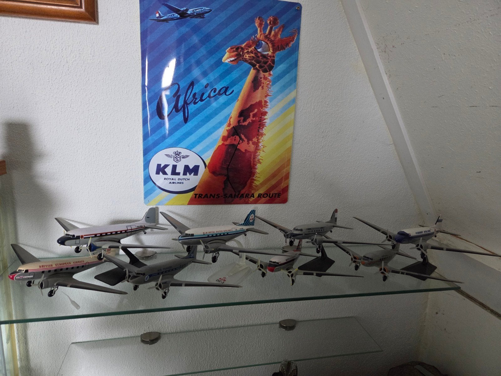 8x DC-3 Dakota vliegtuigmodellen, Ophalen of Verzenden, Overige merken