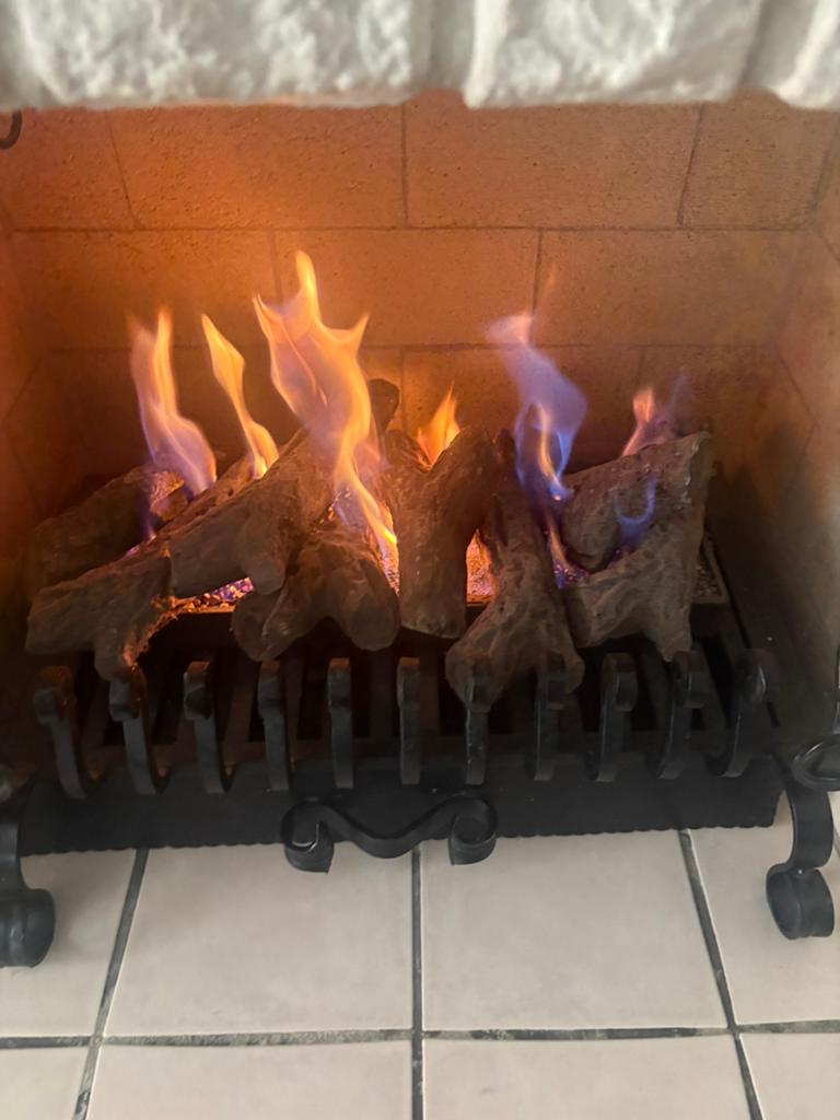 Openhaard gas blok compleet, Ophalen, Zo goed als nieuw, Vrijstaande haard, Gashaard