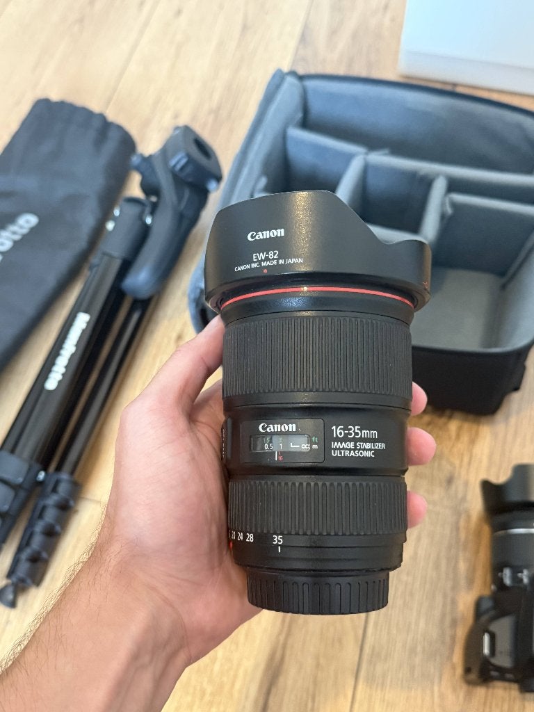 Canon EF 16-35mm f/4L IS USM | Incl. zonnekap, Audio, Tv en Foto, Fotografie | Lenzen en Objectieven, Gebruikt, Canon, 16 mm, Canon EF