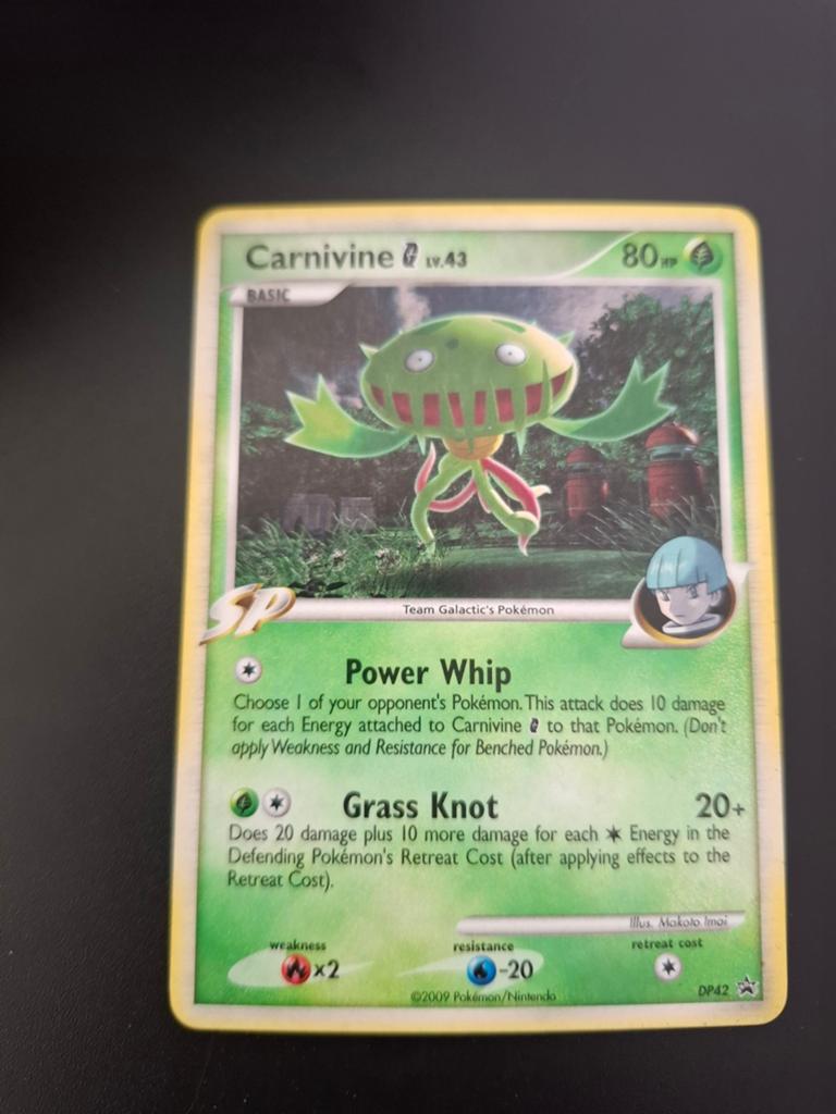 Carnivine G #DP42 Pokemon Promo, Ophalen of Verzenden, Zo goed als nieuw