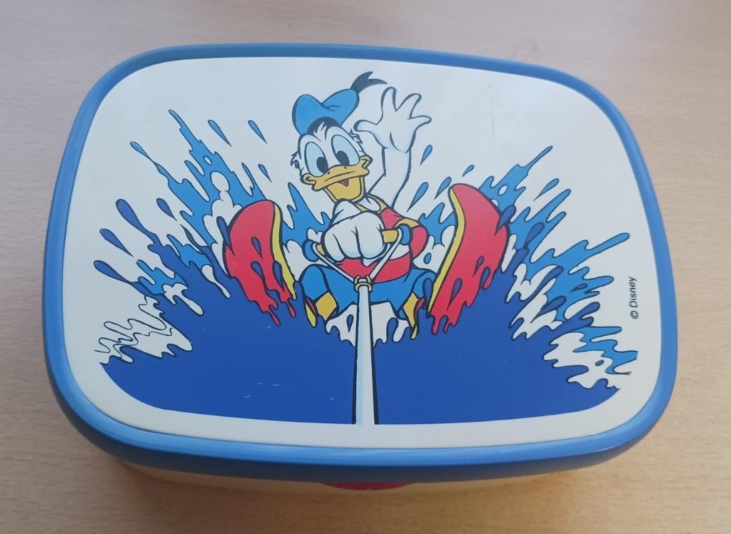Vintage Donald Duck lunchdoos, Verzamelen, Ophalen of Verzenden, Donald Duck, Zo goed als nieuw, Servies