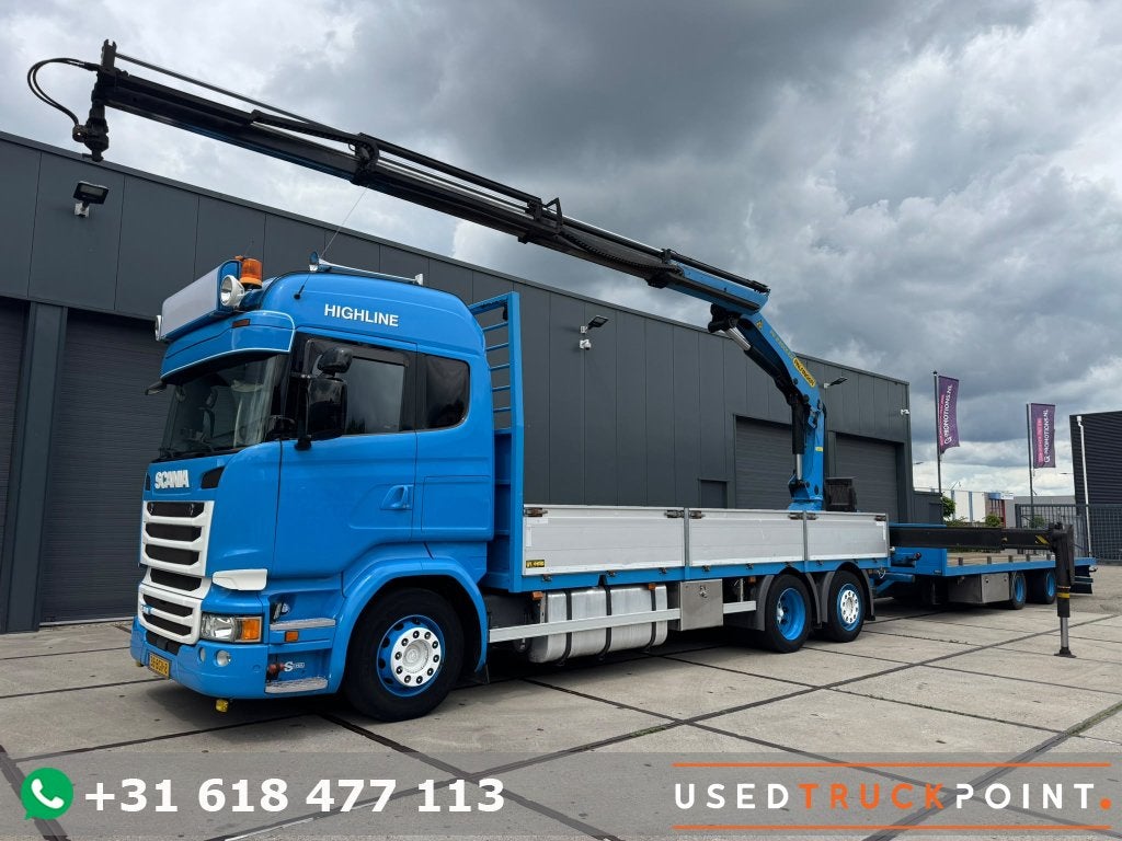 ScaniaR410 / 6X2 / Palfinger PK23001 / TUV: 2-2027 / NL Truc, Auto's, Vrachtwagens, Automaat, Euro 6, Origineel Nederlands, Diesel