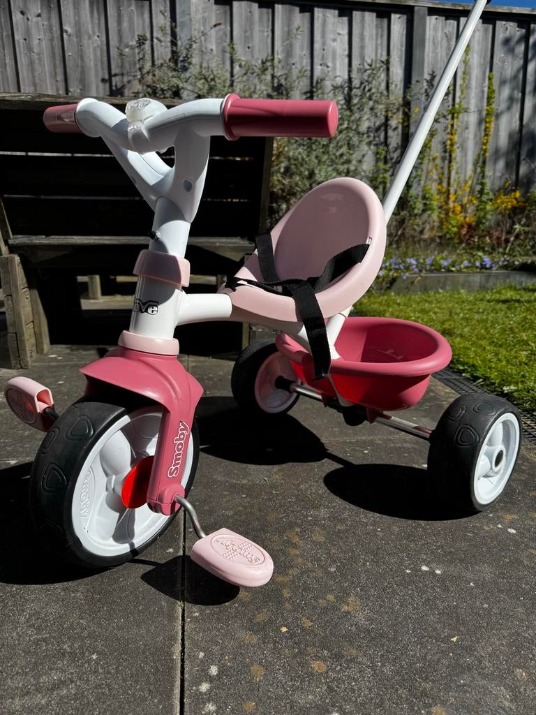 Smoby Be Move driewieler roze, Ophalen, Gebruikt, Duwstang