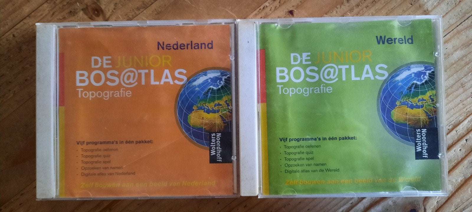 De Junior Bosatlas Topografie Nederland & Wereld CD-ROM, Boeken, Atlassen en Landkaarten, Gelezen, Bosatlas, Verzenden, Wolters Noordhoff
