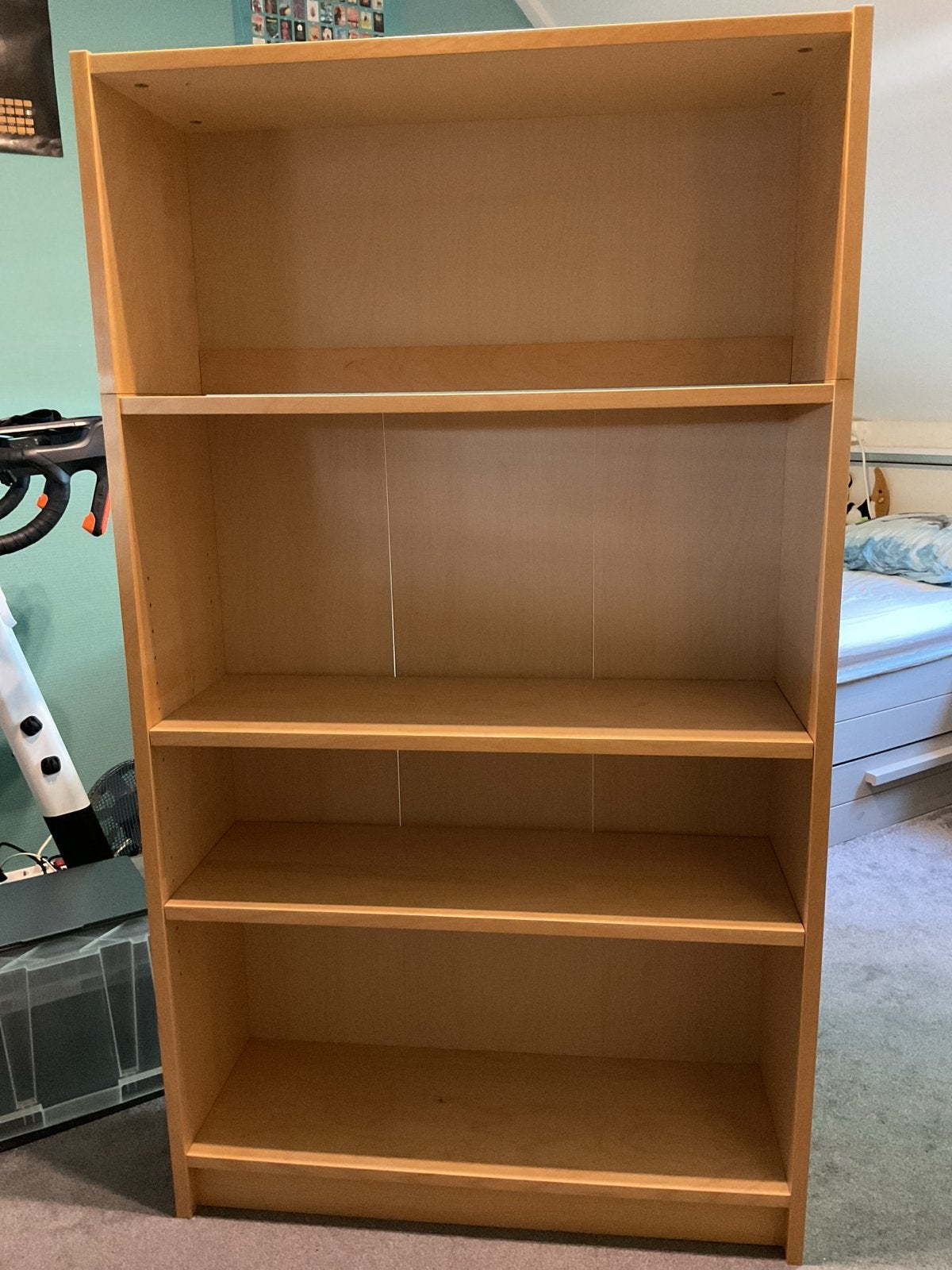 IKEA Billy Boekenkast Berkenhout met Opzetstuk, Huis en Inrichting, Kasten | Boekenkasten, Ophalen, Met plank(en), Gebruikt, 100 tot 150 cm