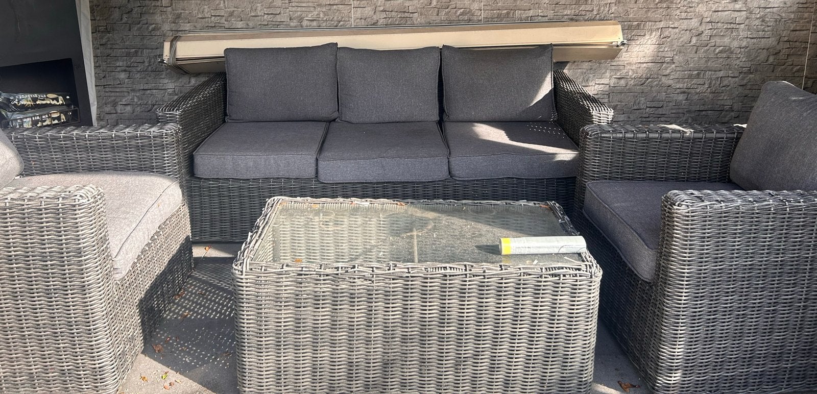 Zo goed als nieuwe loungeset, Tuin en Terras, 5 zitplaatsen, Ophalen of Verzenden, Zo goed als nieuw, Loungeset